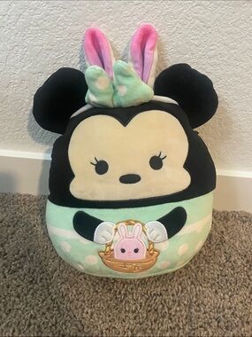 Disney Minnie Tsum Tsum Plush with Bunny Ears - //Easter//Mint, Black & Pink